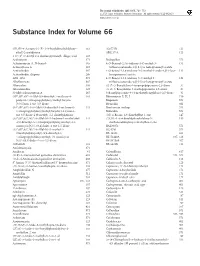 Substance Index for Volume 66