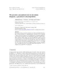 The Pressure-Amorphized State in Zirconium Tungstate: a Precursor to Decomposition
