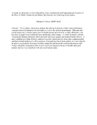 Towards an Alternative to Neo-Liberalism: Class, Institutional and Organizational Analysis