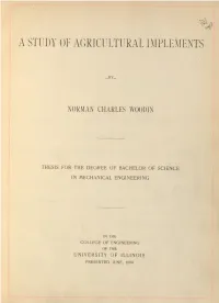 A Study of Agricultural Implements