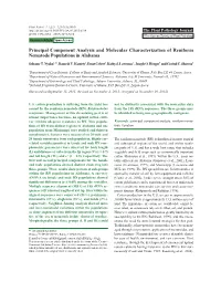 Component Analysis and Molecular Characterization of Reniform Nematode Populations in Alabama