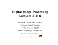 Digital Image Processing Lectures 5 & 6