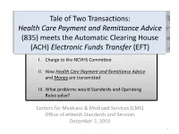 Overview of Two Transactions: the EFT Meets The