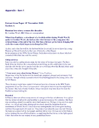 Appendix - Item 1