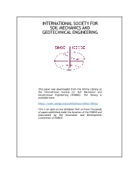 International Society for Soil Mechanics and Geotechnical Engineering