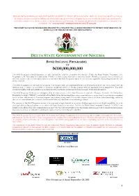 Shelf Prospectus Within the Meaning of Rule 40 (C) of the Sec Rules and Regulations