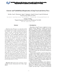 And Varifold-Based Registration of Lung Vessel and Airway Trees