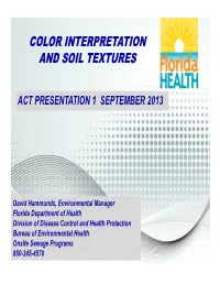Color Interpretation and Soil Textures