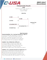 MGOLF Record Book-2016.Indd