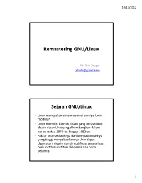 Remastering GNU/Linux