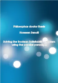 Solving the Boolean Satisfiability Problem Using the Parallel Paradigm Jury Composition