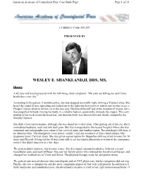 Wesley E. Shankland,Ii, Dds, Ms