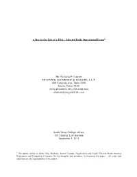A Day in the Life of a JOA – Selected Daily Operational Issues By: Nicholas P. Laurent MCGINNIS, LOCHRIDGE & KILGORE, L.L