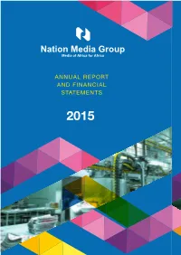 Annual Report and Financial Statements