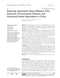 Exploring Asymmetric Nexus Between CO2 Emissions, Environmental Pollution, and Household Health Expenditure in China