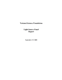 NSF Light Source Report
