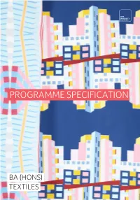 Programme Specification