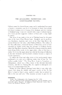 The Geographic, Prehistoric, and Ethnographic Setting