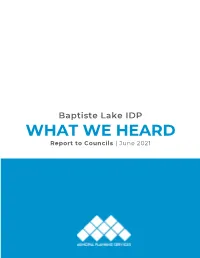 WHAT WE HEARD Report to Councils | June 2021 TABLE of CONTENTS
