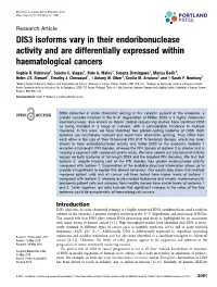 DIS3 Isoforms Vary in Their Endoribonuclease Activity and Are Differentially Expressed Within Haematological Cancers