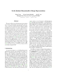 On the Intrinsic Dimensionality of Image Representations