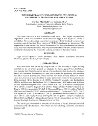 Type Ii Half Logistic Exponentiated Exponential Distribution: Properties and Applications