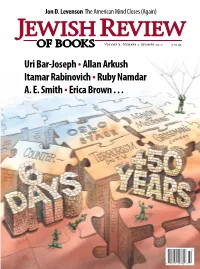 Uri Bar-Joseph •Allan Arkush Itamar Rabinovich •Ruby Namdar A. E