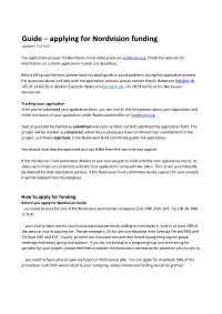 Guide – Applying for Nordvision Funding Updated 11.10.2018
