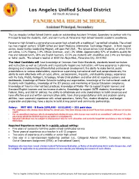 Assistant Principal, Secondary