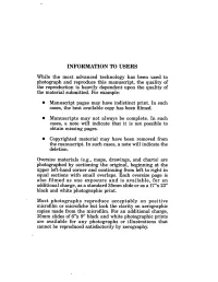 Information to Users