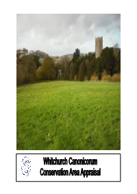 Whitchurch Canonicorum Conservation Area Appraisal 2 Distribution List