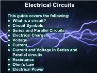 Electrical Circuits
