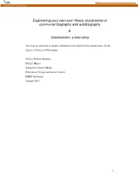 Engineering Your Own Soul: Theory and Practice in Communist Biography and Autobiography & Communism