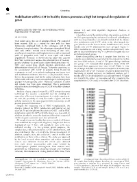 Mobilisation with G-CSF in Healthy Donors Promotes a High but Temporal Deregulation of Genes