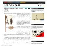 Sacred Hunger by Barry Unsworth (1993) - Not Even Past