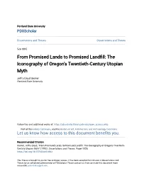 The Iconography of Oregon's Twentieth-Century Utopian Myth