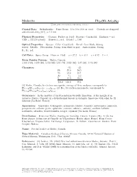 Madocite Pb18(Sb, As)15S41 C 2001-2005 Mineral Data Publishing, Version 1