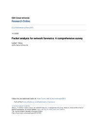 Packet Analysis for Network Forensics: a Comprehensive Survey