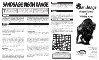 The Sandsage Bison Range