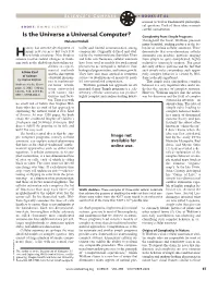 A New Kind of Science, Though It Once, and in Doing So I Have Mostly Ended 29 Computation