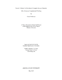 A System for Introductory Computer Science Education with A