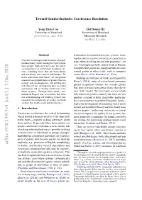 Arxiv:1910.13913V4 [Cs.CL] 2 Dec 2020 Quality of Service, Erasure, and Stereotyping Harms