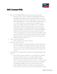 SMA Consumer Faqs