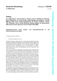 Antrag Die Linke