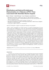 Distribution and Inferred Evolutionary Characteristics of a Chimeric Ssdna Virus Associated with Intertidal Marine Isopods
