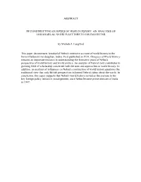 Abstract Deconstructing Glimpses of World History