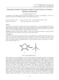 Generating Formulas of Transition Metal Carbonyl Clusters of Osmium, Rhodium and Rhenium