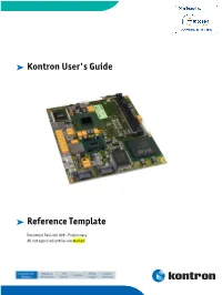 Kontron User's Guide