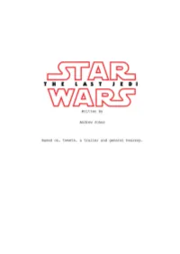 Last Jedi Script