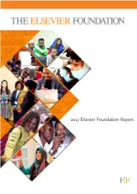 2017 Elsevier Foundation Annual Report
